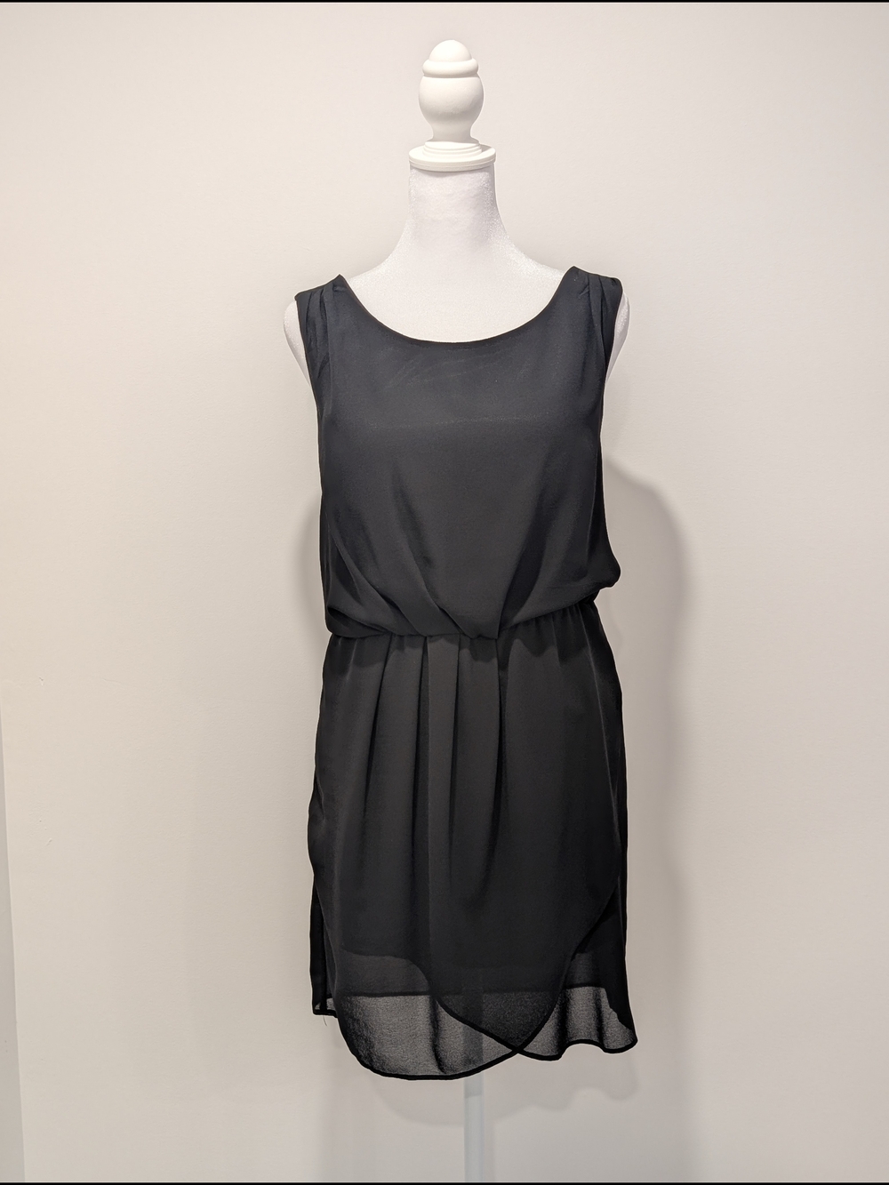 Simons Twik Backless Blouson Mini Dress - Black